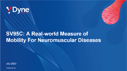 SV95C: A real-world measure of mobility for neuromuscular diseases